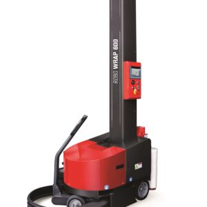 Robot à banderoler pour filmer les palettes